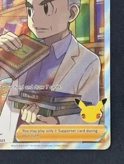 Professor's Research [Professor Oak] (Full Art) 024/025 Holo Pokemon Single - Image 4