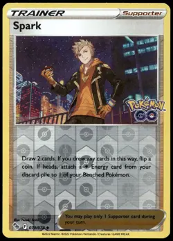Spark Reverse Holo Uncommon Pokemon GO 070/078 NM - Image 1