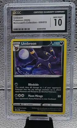 Umbreon #009/015 Pokemon McDonalds collection 2024 CGC Gem Mint 10 - Image 1