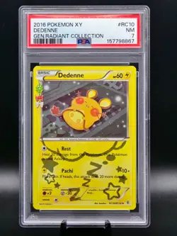 Pokemon TCG | Dedenne #RC10 XY Generations Radiant Collection | PSA 7 - Image 1