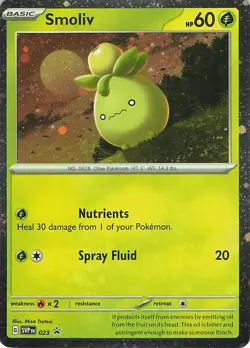 Smoliv 023 Holo Promo Scarlet & Violet Promo Pokemon Near Mint - Image 1