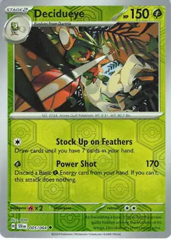 Decidueye 005/064 Uncommon Shrouded Fable Pokemon Near Mint - Image 1