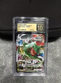 CGC Pristine 10 Rayquaza VMAX S8b VMAX Climax Japanese Holo 120/184 2021 - Image 1