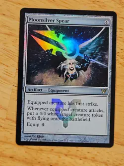 Moonsilver Spear FOIL PROMO Avacyn Restored Rare Magic MTG WOTC M9201 - Image 1