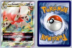 Hisuian Zoroark VSTAR 147/196 Holo VSTAR Rare Lost Origin Pokemon Near Mint - Image 3