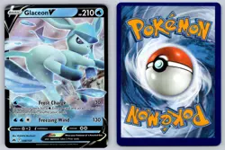 Glaceon V 038/159 Holo V Rare Crown Zenith Pokemon Near Mint - Image 3