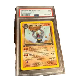 2000 POKEMON ROCKET 1ST EDITION #40 DARK MACHOKE PSA 7 - Image 1