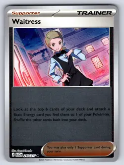 Waitress ASC 215/217 Reverse Holo Pokemon TCG - Image 1