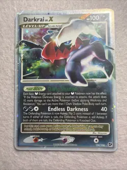 Pokemon Darkrai LV.X 104/106 Great Encounters Holo Ultra Rare English 100 HP - Image 1