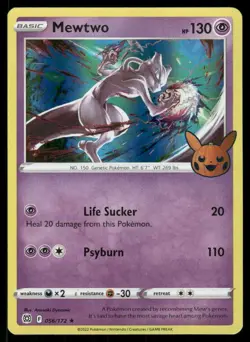 Pokemon Mewtwo Trick or Trade BOOster 056/172 Holo P NM/M - Image 1