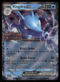 Pokemon Kingdra ex (Shrouded Fable Stamped) 012/064 Holo NM/M - Image 1