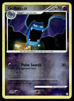 POKEMON GOLBAT MYSTERIOUS TREASURES 50/123 UC REVERSE HOLO HP - Image 1
