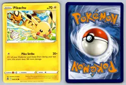 Pikachu 049/195 Common Silver Tempest Pokemon Near Mint - Image 3