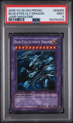 Yu-Gi-Oh! Blue-Eyes Ultimate Dragon Secret Rare JMP-EN005 2005 PSA 9 MINT - Image 1