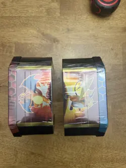 Pokemon Hidden Fates GX Tins Set of 2 - Charizard and Gyarados - Sealed RARE - Image 5