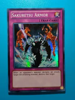 Near Mint Yugioh Sakuretsu Armor - LCYW-EN288 - Super Rare - Unlimited - Image 1