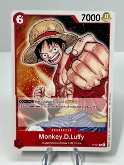 Monkey D Luffy Pre-Errata P-001 Promotion Pack 2022 One Piece Promo - Image 1