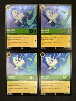 Pegasus Gift for Hercules x4 - Disney Lorcana Play Set - 84/204 - 2x Cold Foil - Image 1