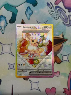 Pokemon TCG Scarlet & Violet Eevee ex 174 Prismatic Evolutions SPC Promo - Image 1