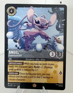 Disney Lorcana Winterspell 191/204 Angel Experiment 624 Legendary - Image 1