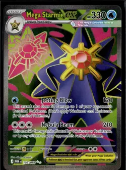Mega Starmie ex 102/088 Ultra Rare Perfect Order Pokemon Holo Near Mint - Image 1