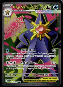 Mega Starmie ex 102/088 Ultra Rare Perfect Order Pokemon Holo Near Mint - Image 1