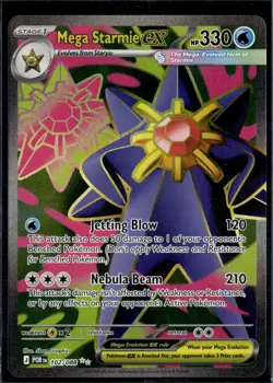 Mega Starmie ex 102/088 Ultra Rare Perfect Order Pokemon Holo Near Mint - Image 1