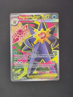 Mega Starmie ex 102/088 Ultra Rare Perfect Order Pokemon TCG Holo Near Mint - Image 1