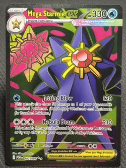 Mega Starmie ex 102/088 Ultra Rare Perfect Order Pokemon Holo Near Mint - Image 1