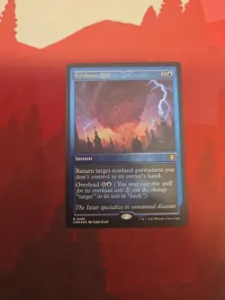 Cyclonic Rift - ETCHED FOIL - Commander Masters - MTG - Near Mint - #485 - Image 2
