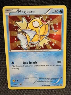 Pokemon TCG Shiny Magikarp XY 143 Black Star Promos Holo Mod Play - Image 1