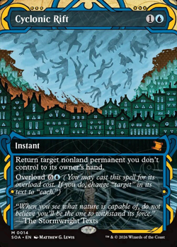 Cyclonic Rift (Borderless) - Strixhaven Mystical Archive (SOA) #14 MTG NM/M - Image 1