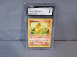 CHARMANDER #46/102 Pokemon Base Set 1st Edition Shadowless 1999 Card CGC 8 NM/M - Image 1