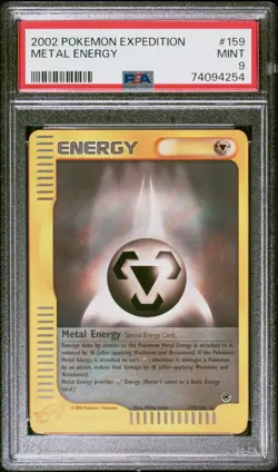 2002 POKEMON EXPEDITION #159 METAL ENERGY PSA 9 - Image 1