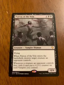 Patron of the Vein - Commander 2017 - MTG Magic Card - LP - Image 1