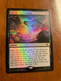 Hostile Negotiations - Foil - The Brothers War- MTG Magic Card - NM - Image 1