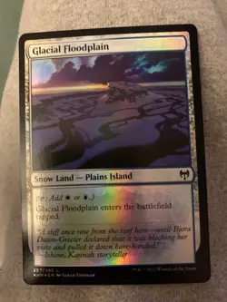 Glacial Floodplain Foil - MTG Magic Cards - Kaldheim - Image 1