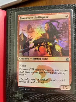 Monastery Swiftspear FOIL - Khans of Tarkir - MTG Magic Card - NM - Image 1