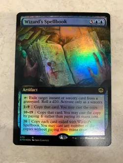 Wizard's Spellbook - Foil Extended Art - AFR - MTG Magic Card - NM - Image 1