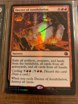 Decree of Annihilation Foil [From the Vault: Annihilation] - MTG Magic Card - NM - Image 1