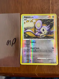 Aipom Reverse Holo Majestic Dawn 50/100 - Pokemon Card - MP - Image 1