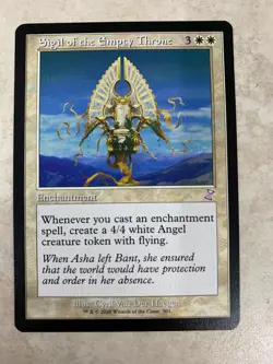 Sigil Of The Empty Throne - MTG Magic Card - Time Spiral Remastered TSR - Image 1