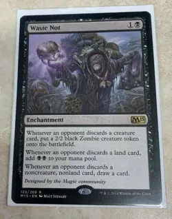 Waste Not - MTG Magic Card - Core Set 2015 M15 - NM - Image 1
