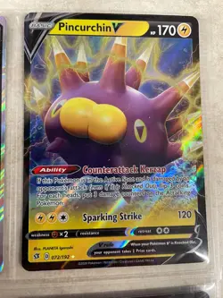 Pincurchin V 072/192 Rebel Clash - Pokemon Card - NM - Image 1