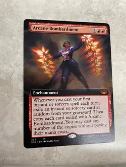 Arcane Bombardment Extended Art Streets of New Cape - MTG Magic Card - NM - Image 1