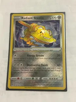 Radiant Steelix 124/196 - Lost Origin - Pokemon Card - NM - Image 1