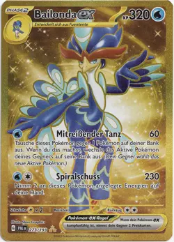 Pokemon Bailonda ex Gold Secret Rare Entwicklungen in Paldea PAL 273/193 NM DE - Image 1