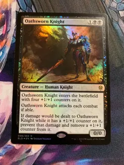 Oathsworn Knight Foil - MTG Magic Cards - ELD Throne Of Eldraine - Image 1