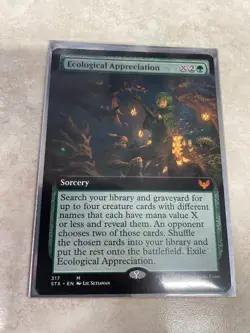 Ecological Appreciation Extended Art - Strixhaven - MTG Magic Card - NM - Image 1
