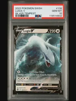2022 Pokemon SWSH Silver Tempest #138 Lugia v PSA 10 Gem Mint - Image 1